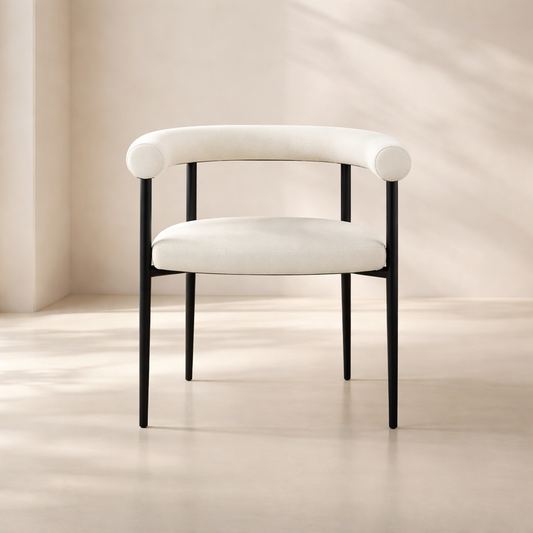 Louie Boucle Fabric Dining Chair (set of 2)