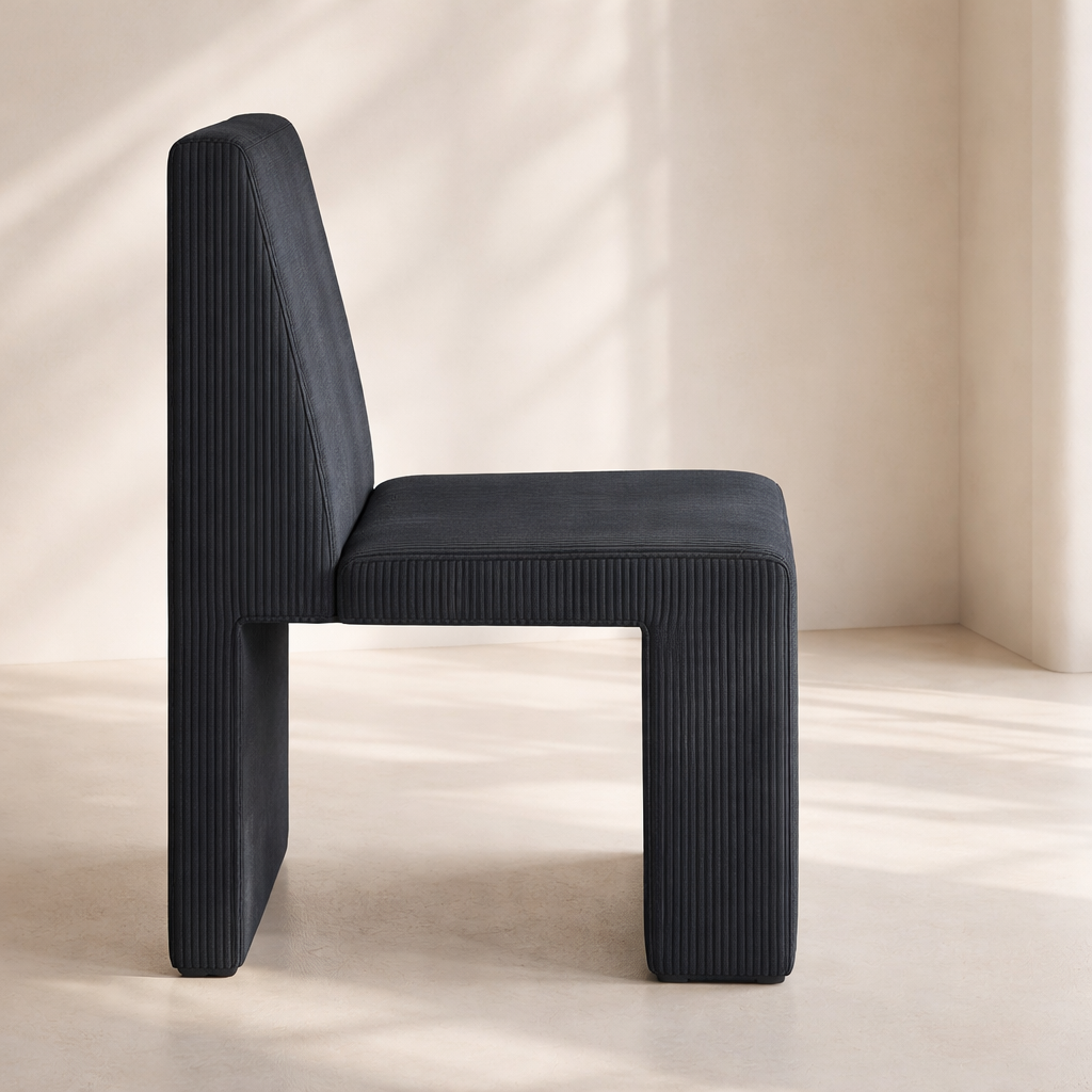 Benson Corduroy Fabric Upholstered Dining Chair (set of 2)