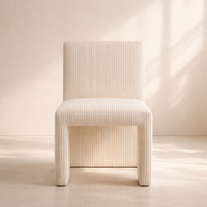 Benson Corduroy Fabric Upholstered Dining Chair (set of 2)
