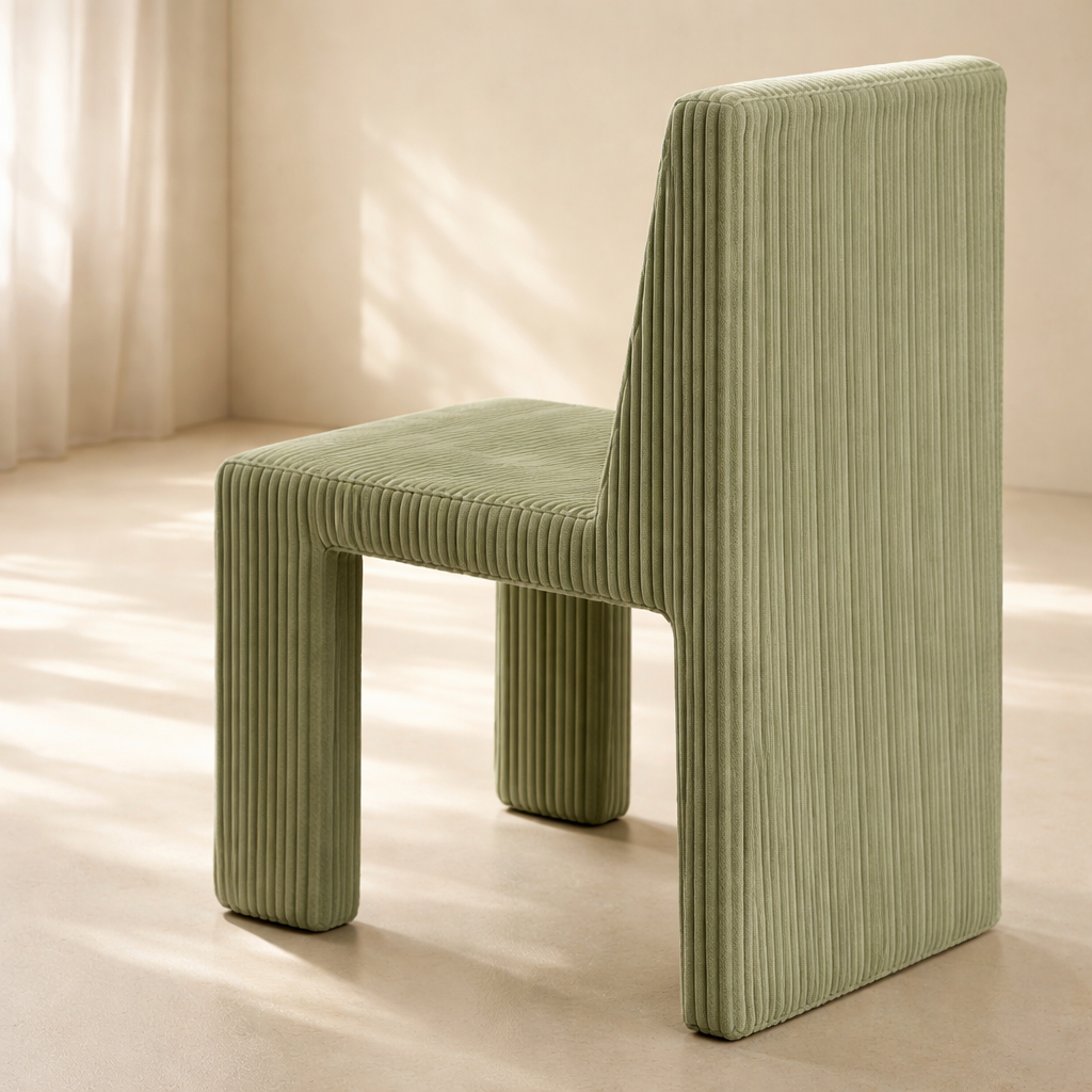 Benson Corduroy Fabric Upholstered Dining Chair (set of 2)
