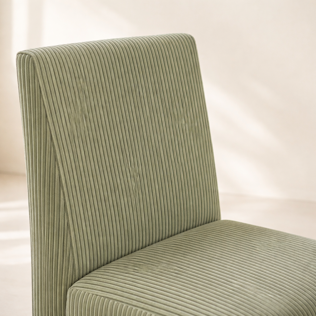 Benson Corduroy Fabric Upholstered Dining Chair (set of 2)