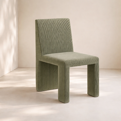 Benson Corduroy Fabric Upholstered Dining Chair (set of 2)