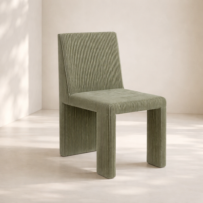 Benson Corduroy Fabric Upholstered Dining Chair (set of 2)
