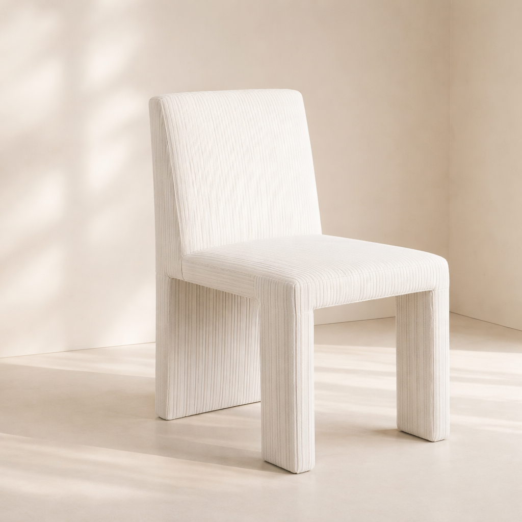 Benson Corduroy Fabric Upholstered Dining Chair (set of 2)