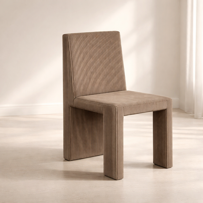 Benson Corduroy Fabric Upholstered Dining Chair (set of 2)