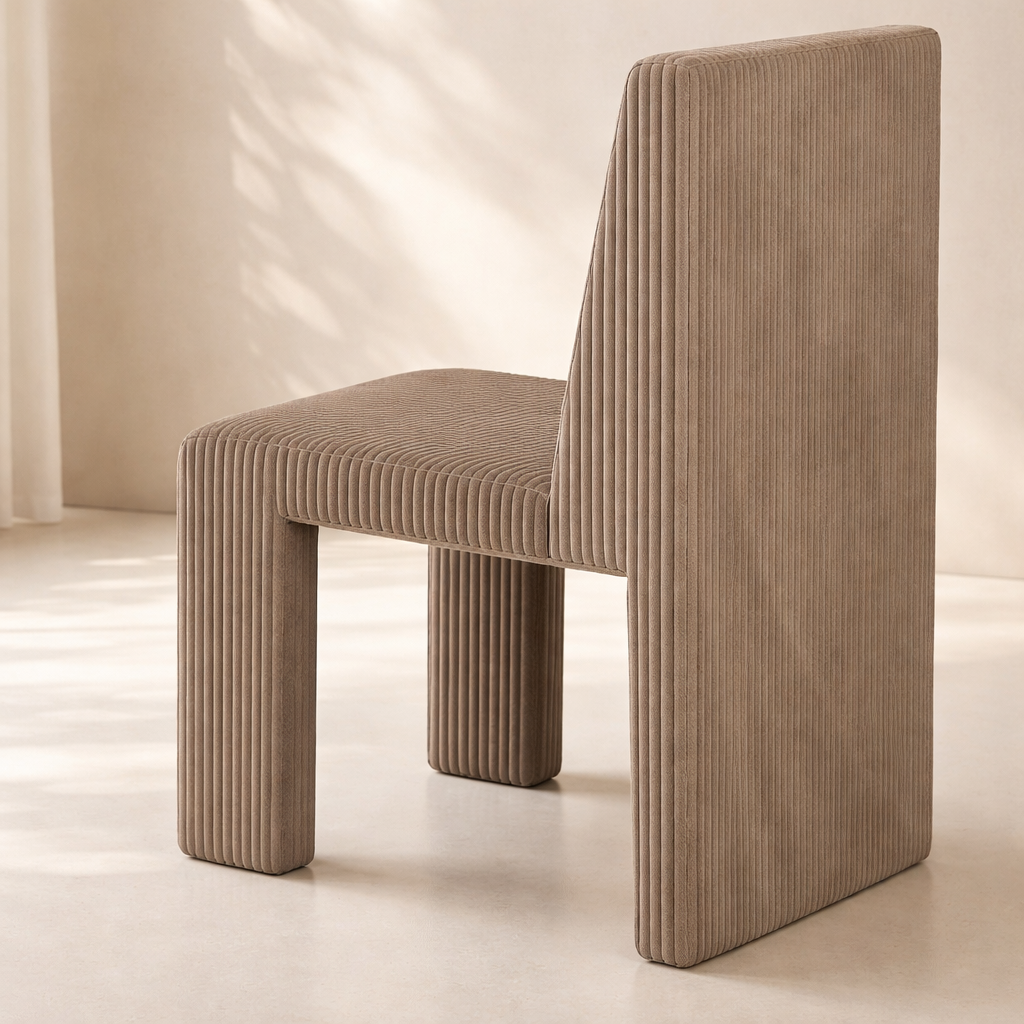 Benson Corduroy Fabric Upholstered Dining Chair (set of 2)