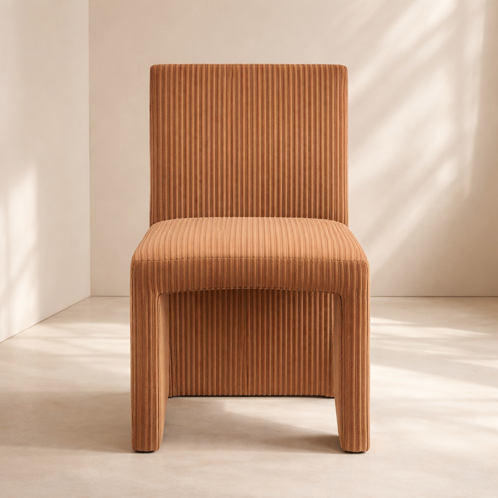 Benson Corduroy Fabric Upholstered Dining Chair (set of 2)
