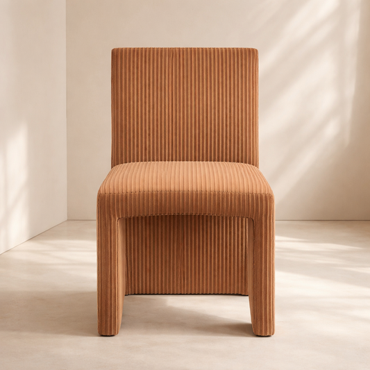 Benson Corduroy Fabric Upholstered Dining Chair (set of 2)