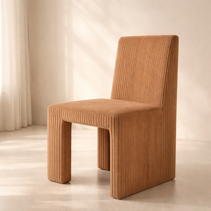 Benson Corduroy Fabric Upholstered Dining Chair (set of 2)