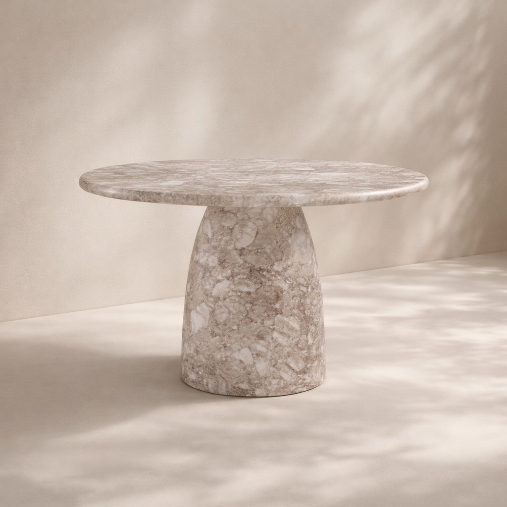 Cosenza Marble Finish Indoor / Outdoor Concrete Dining Table