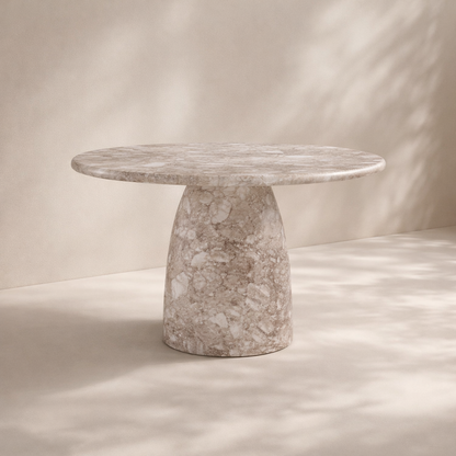 Cosenza Marble Finish Indoor / Outdoor Concrete Dining Table