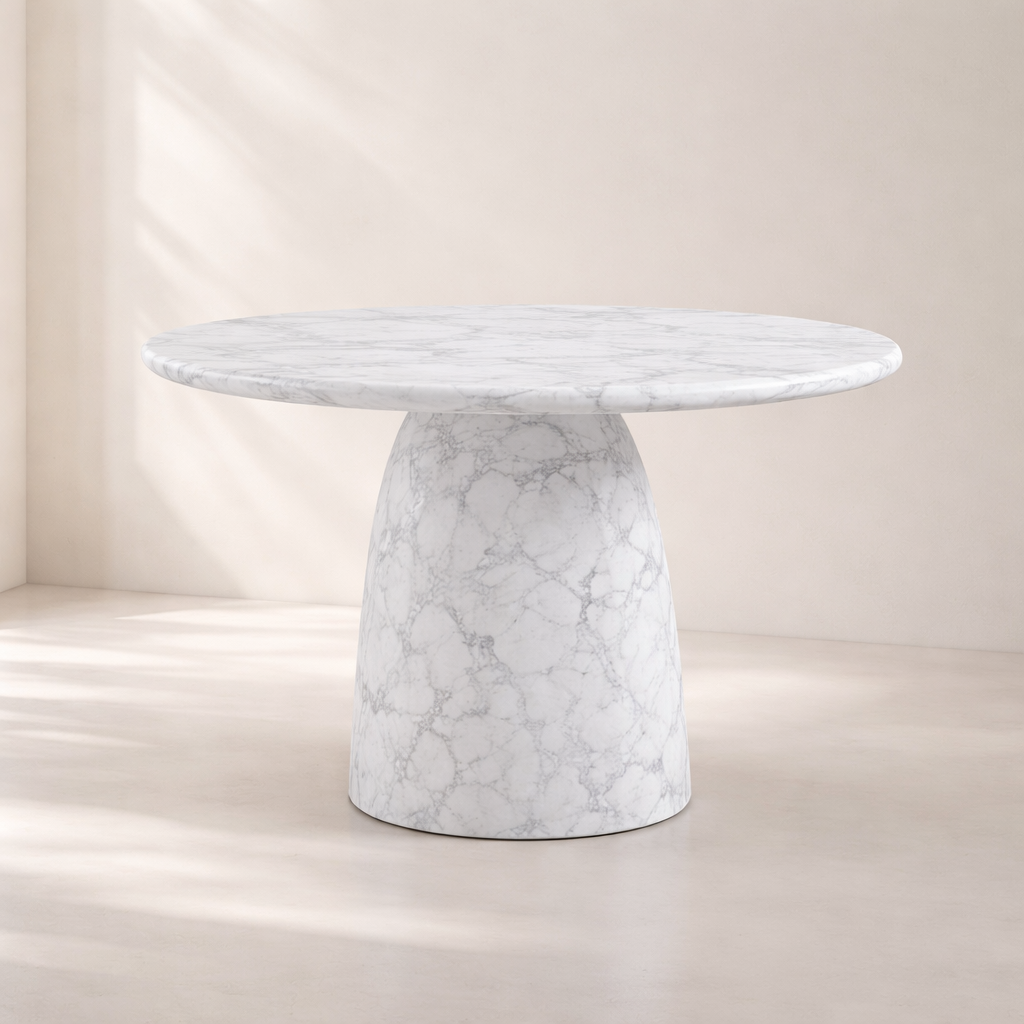 Cosenza Marble Finish Indoor / Outdoor Concrete Dining Table