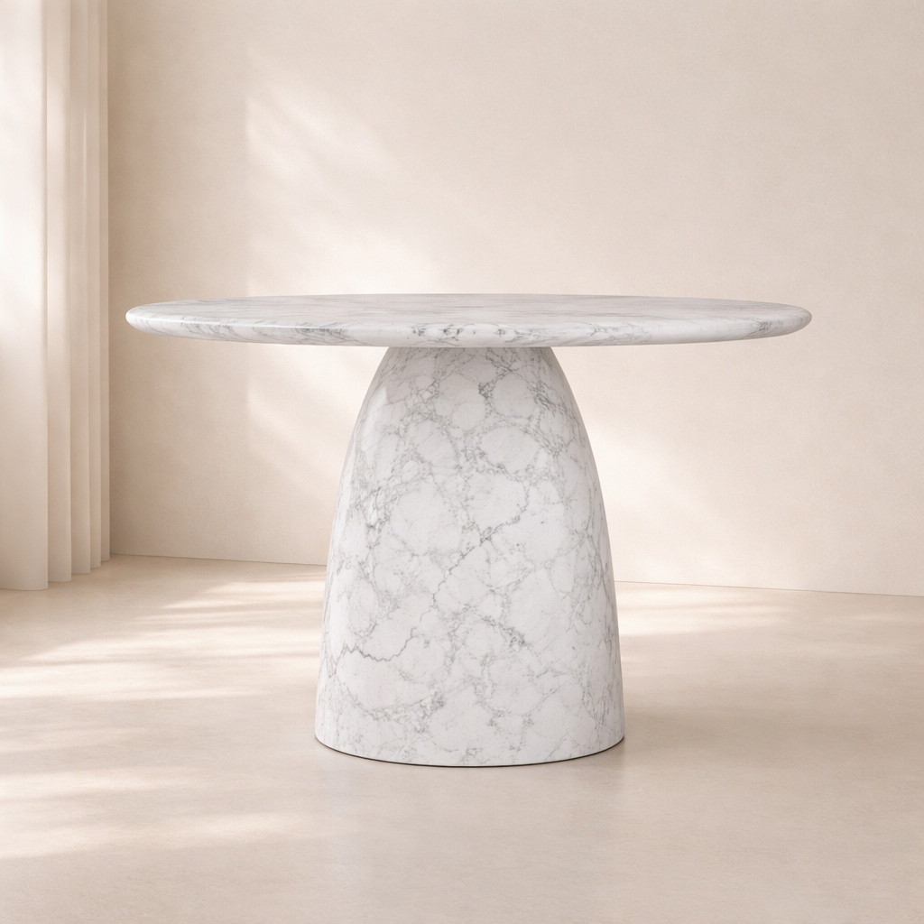 Cosenza Marble Finish Indoor / Outdoor Concrete Dining Table