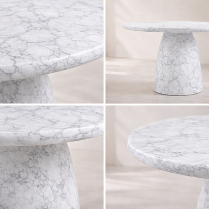 Cosenza Marble Finish Indoor / Outdoor Concrete Dining Table