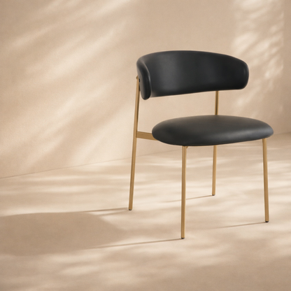 Lupita Vegan Leather Upholstered Dining Chair (set of 2)