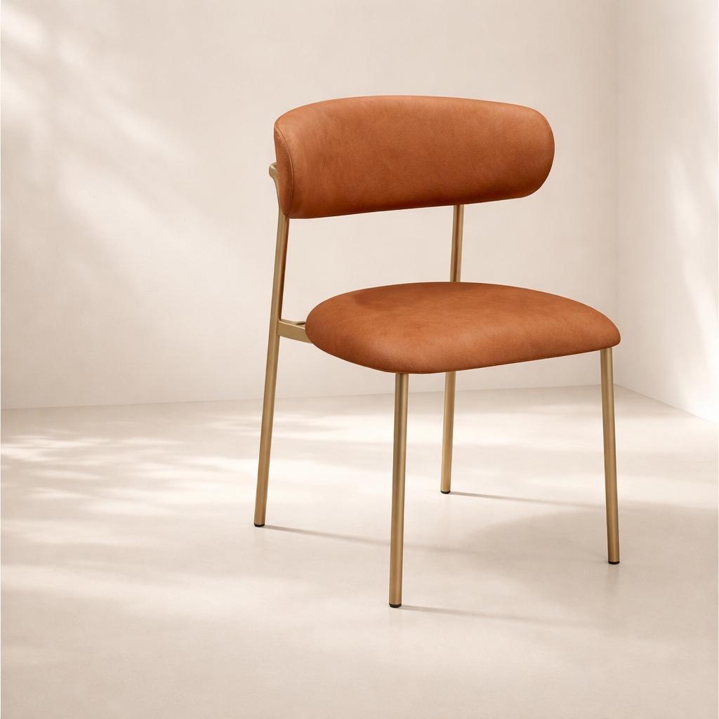 Lupita Vegan Leather Upholstered Dining Chair (set of 2)