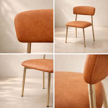 Lupita Vegan Leather Upholstered Dining Chair (set of 2)