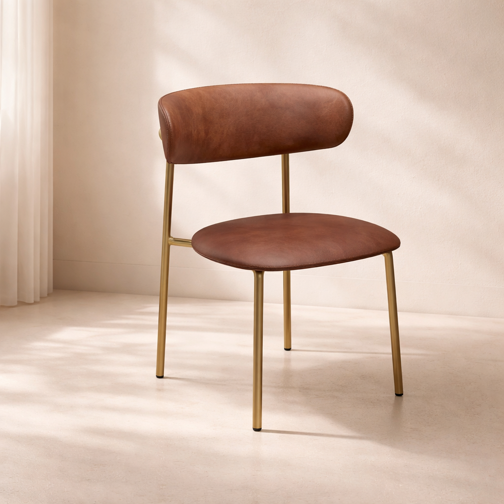 Lupita Vegan Leather Upholstered Dining Chair (set of 2)