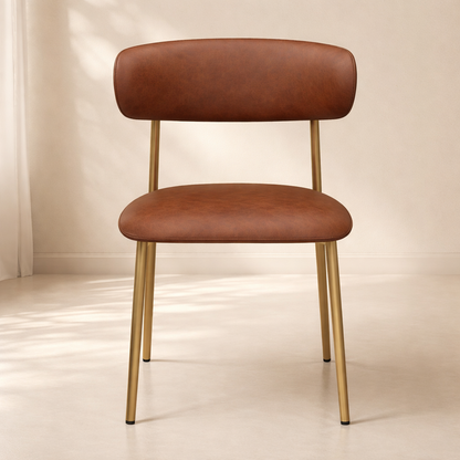 Lupita Vegan Leather Upholstered Dining Chair (set of 2)