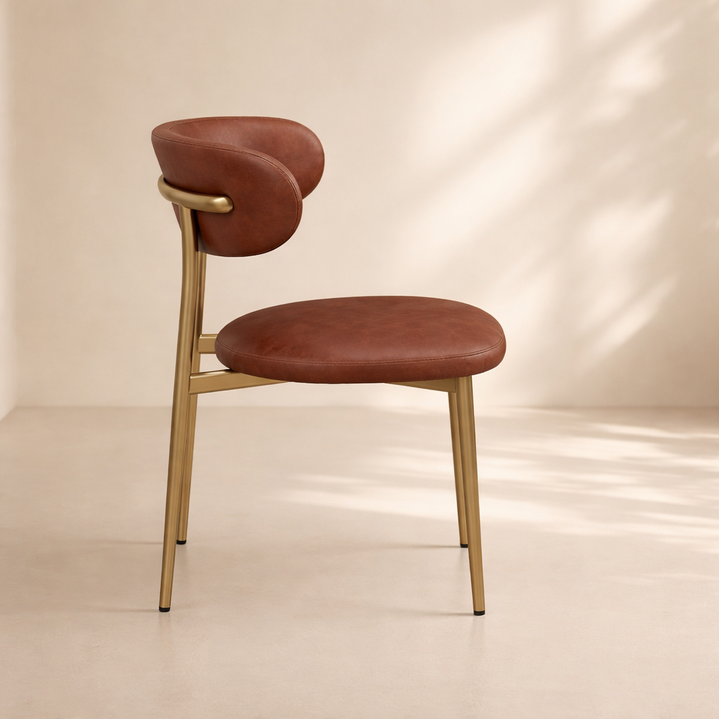 Lupita Vegan Leather Upholstered Dining Chair (set of 2)