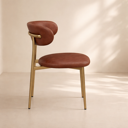 Lupita Vegan Leather Upholstered Dining Chair (set of 2)