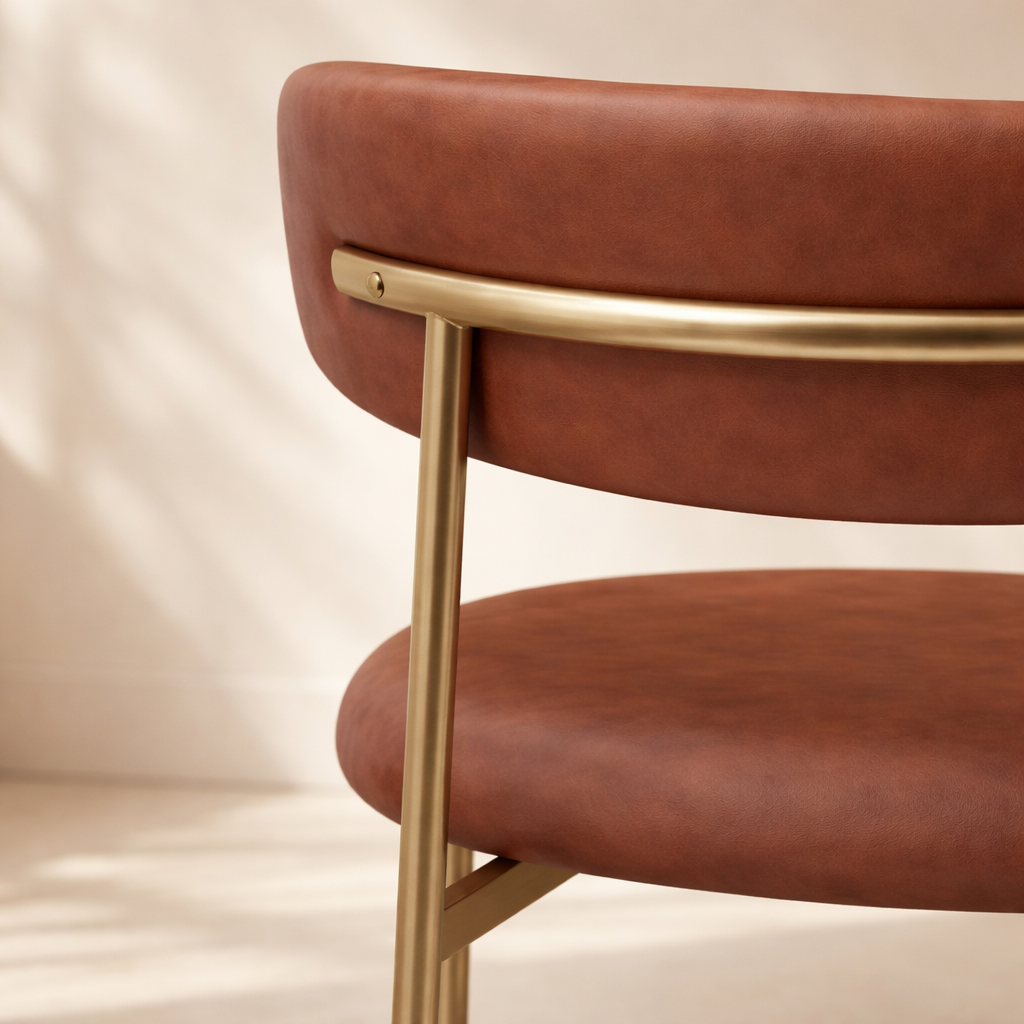 Lupita Vegan Leather Upholstered Dining Chair (set of 2)