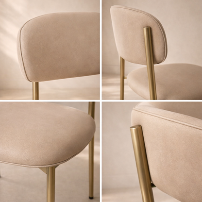 Lupita Vegan Leather Upholstered Dining Chair (set of 2)