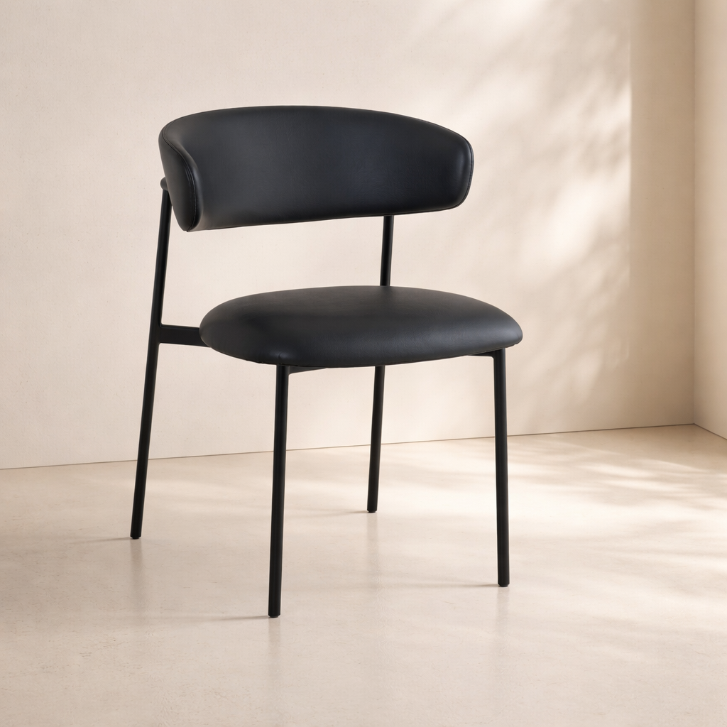 Lupita Vegan Leather Upholstered Dining Chair (set of 2)