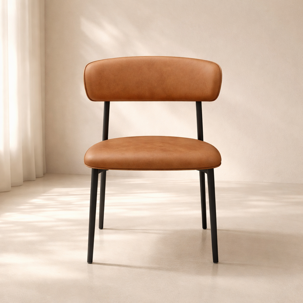 Lupita Vegan Leather Upholstered Dining Chair (set of 2)