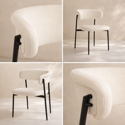 Lupita Vegan Leather Upholstered Dining Chair (set of 2)