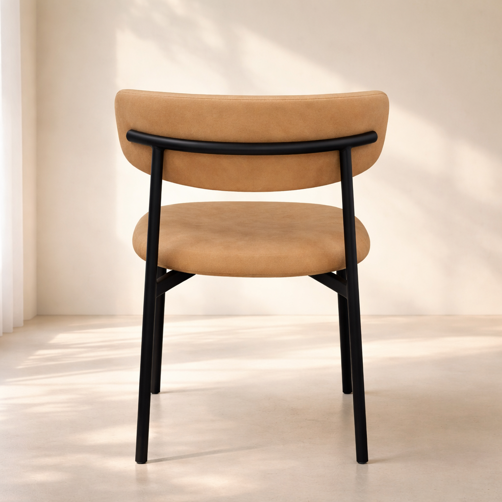 Lupita Vegan Leather Upholstered Dining Chair (set of 2)