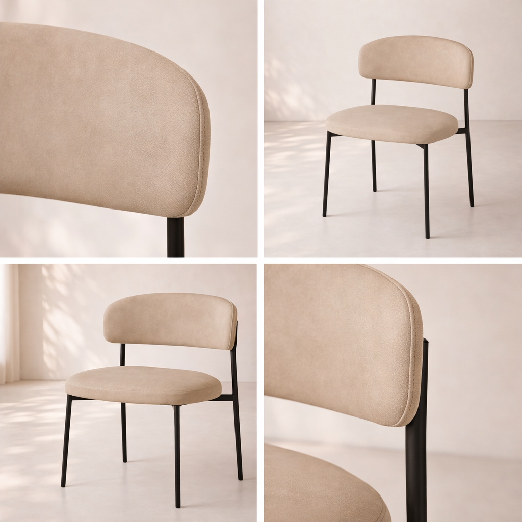 Lupita Vegan Leather Upholstered Dining Chair (set of 2)