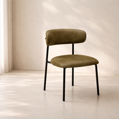 Lupita Vegan Leather Upholstered Dining Chair (set of 2)