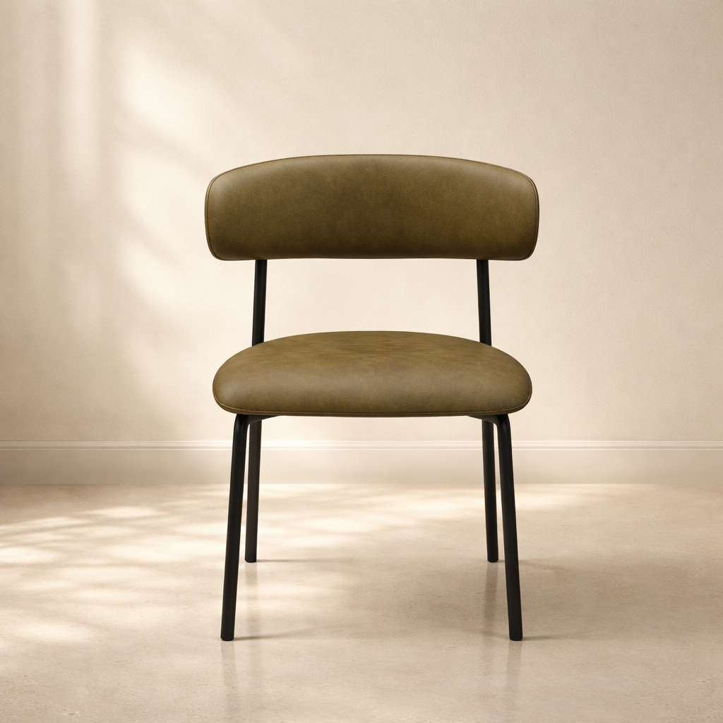 Lupita Vegan Leather Upholstered Dining Chair (set of 2)