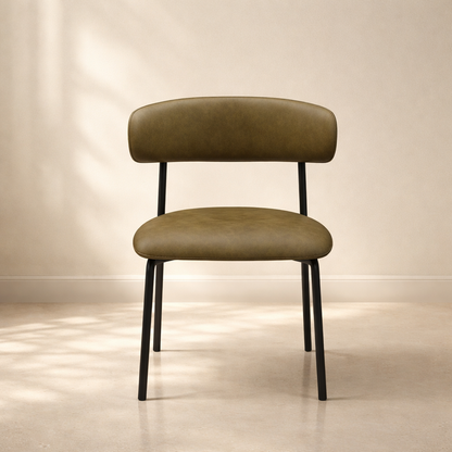 Lupita Vegan Leather Upholstered Dining Chair (set of 2)