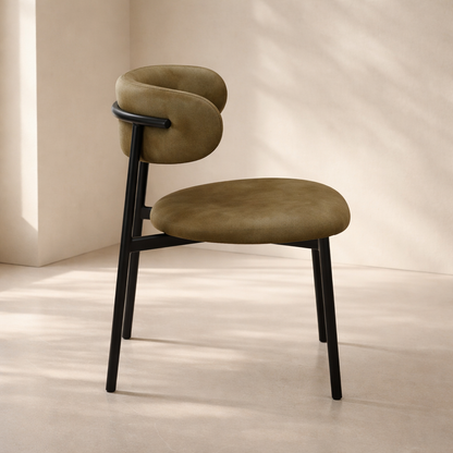 Lupita Vegan Leather Upholstered Dining Chair (set of 2)