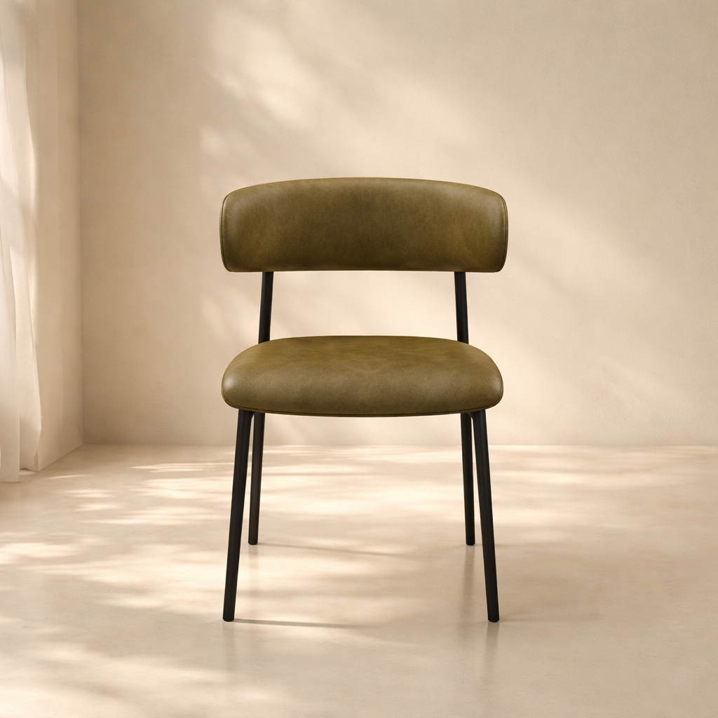 Lupita Vegan Leather Upholstered Dining Chair (set of 2)