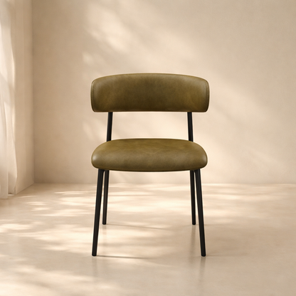 Lupita Vegan Leather Upholstered Dining Chair (set of 2)