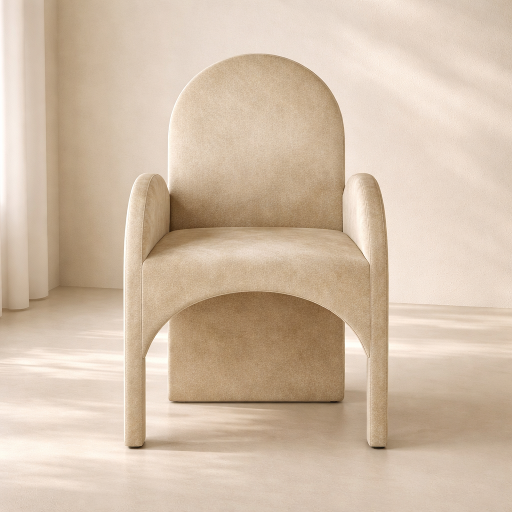 Summer Velvet Dining Arm Chair (set of 2)