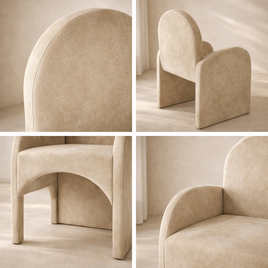 Summer Velvet Dining Arm Chair (set of 2)