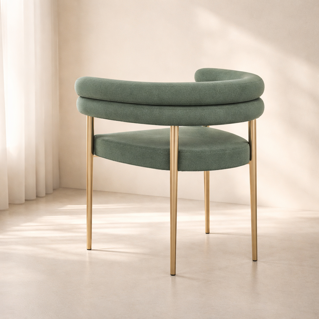 Brielle Boucle Fabric Dining Chair