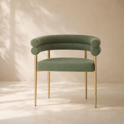 Brielle Boucle Fabric Dining Chair