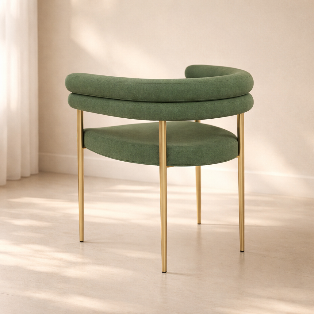 Brielle Boucle Fabric Dining Chair