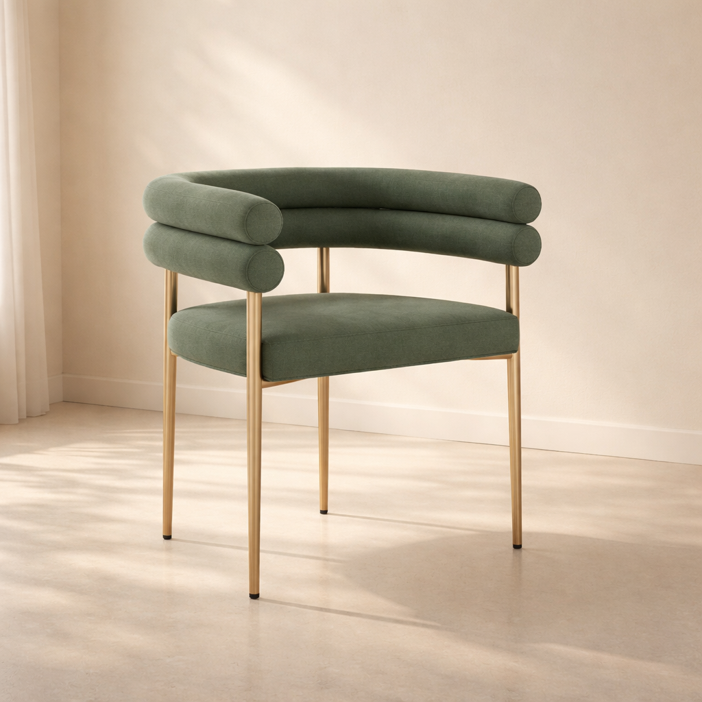 Brielle Boucle Fabric Dining Chair