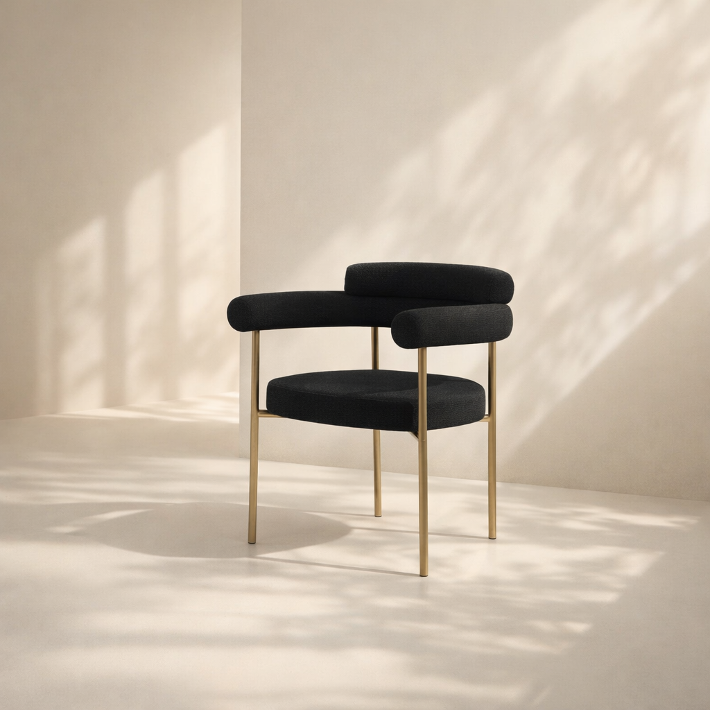 Blake Boucle Fabric Dining Chair