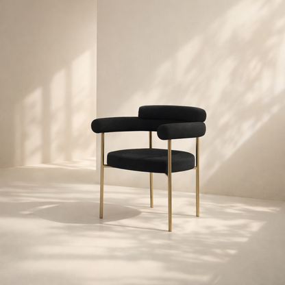 Blake Boucle Fabric Dining Chair