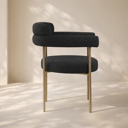 Blake Boucle Fabric Dining Chair