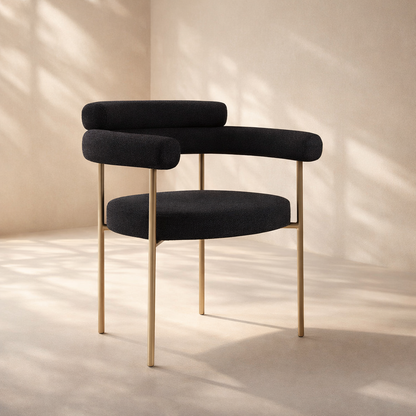 Blake Boucle Fabric Dining Chair