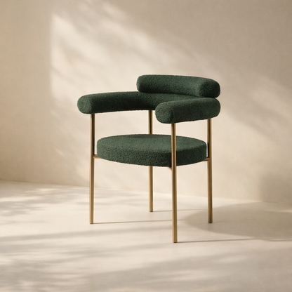 Blake Boucle Fabric Dining Chair