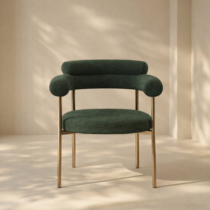 Blake Boucle Fabric Dining Chair